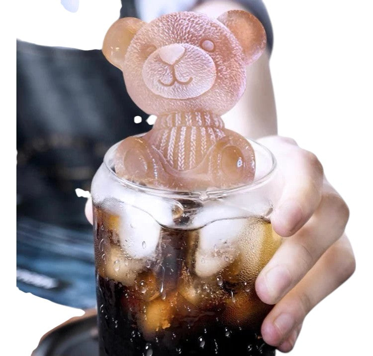 Cute Teddy Bear Ice Cube Mold